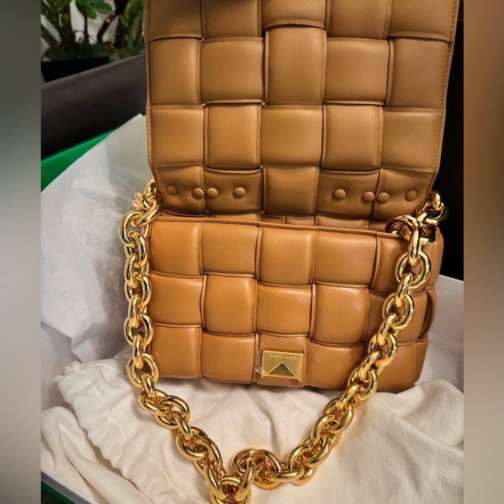 Authentic Bottega Veneta Padded Bag (Caramel) - Picture 3 of 6